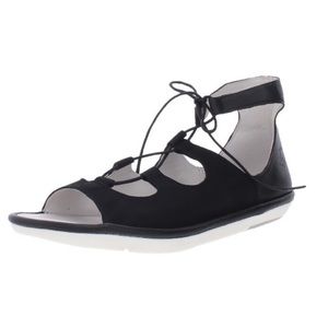 New Fly London Mura 859 Black Lace Up Sandals